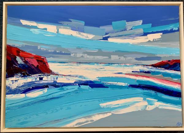 - Acrylic on Canvas, Painting by Annabel Menheneott, measuring 70 x 100 cm (H x W) framed at 74 x 104 cm £1850